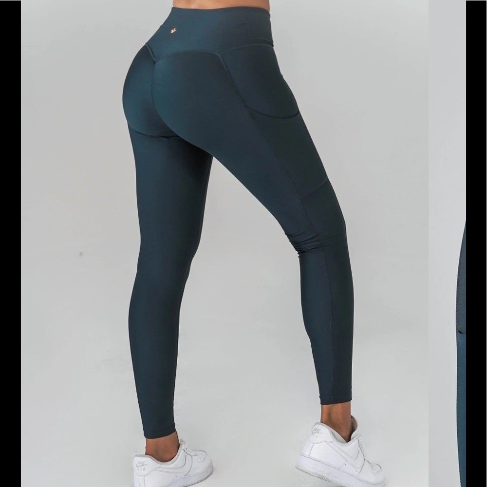 Obsession Shapewear Leggings Large Slate Pockets